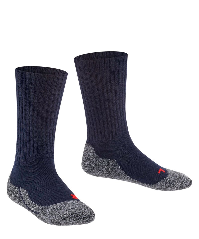 FALKE جوارب مشي دافئة نشطة للأطفال من فالك، صوف ميرينو، زرقاء (بحرية 6120)، 7-9، زوج واحد - Image 3
